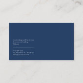 Moderne futuristische geometrische technologie visitekaartje (Achterkant)