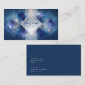 Moderne futuristische geometrische technologie visitekaartje (Voorkant / Achterkant)