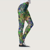 Moderne Futuristische verbrijzelde licht ombre gra Leggings (Rechts)
