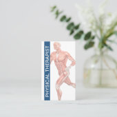 Moderne fysiotherapie orthopedisch visitekaartje (Staand voorkant)