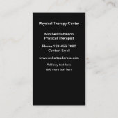 Moderne fysiotherapie orthopedisch visitekaartje (Achterkant)