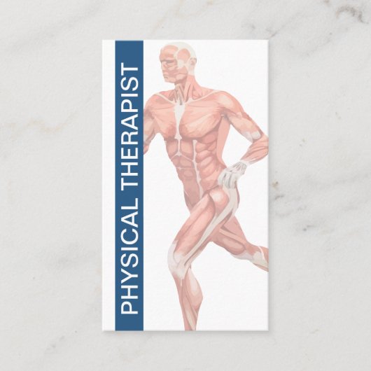 Moderne fysiotherapie orthopedisch visitekaartje (Voorkant)