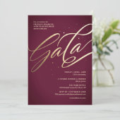 Moderne gala-uitnodiging kaart (Staand voorkant)