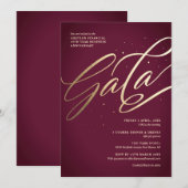 Moderne gala-uitnodiging kaart (Voorkant / Achterkant)