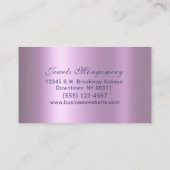Moderne Galaxy Blauwgroen Lavendar Folie Visitekaartje (Achterkant)