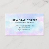 Moderne Galaxy Business Loyalty Punch Kaart Visitekaartje (Achterkant)