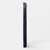 Moderne Galaxy Glitter Aangepaste Naam Meisjesacht Case-Mate iPhone Case (Achterkant/links)