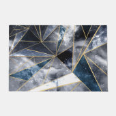 Moderne galaxy Nebula Geometric Gold Triangles Deurmat (Voorkant)