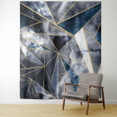 Moderne galaxy Nebula Geometric Gold Triangles Wandkleed (In situ)