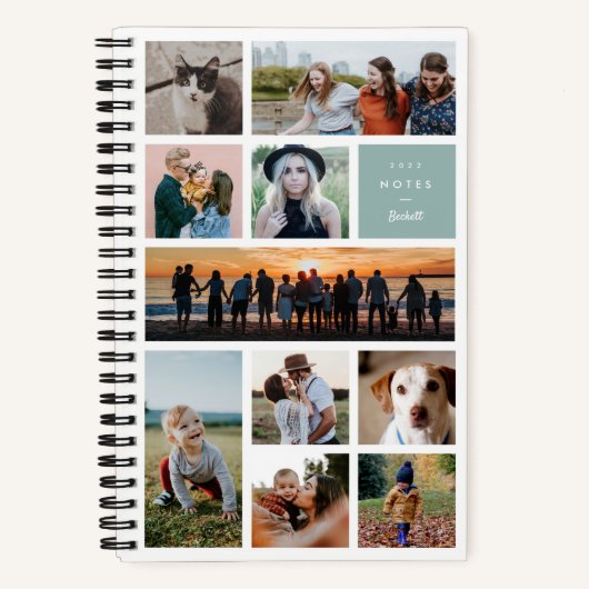 Moderne galerij Tien Notitieboek voor fotocollage (Voorkant)