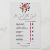 Moderne Game met 'Wedding Word Search' Flyer (Voorkant)