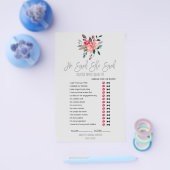 Moderne Game met 'Wedding Word Search' Flyer (Enkel)
