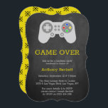 Moderne game over Bachelor Party uitnodigingen<br><div class="desc">Viel in stijl met deze trendy bachelor partijuitnodigingen. Het ontwerp is gemakkelijk te personaliseren met je eigen formulering en je familie en vrienden zullen enthousiast zijn als ze deze geweldige partijuitnodiging ontvangen.</div>
