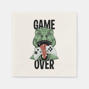 Moderne game over T-Rex Dinosaur videokamers' Servet