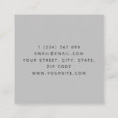 Moderne game-testende gamer Trendy Graphics Cool Vierkante Visitekaartje (Achterkant)