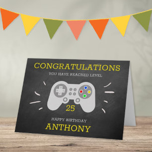 Moderne gamer elke leeftijd kaart