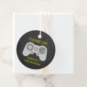 Moderne gamer elke leeftijd op aarde bedankjes labels (In situ)