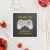 Moderne gamer elke leeftijd op aarde servet (Insitu)