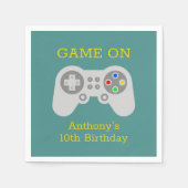 Moderne gamer elke leeftijd op aarde servet (Voorkant)