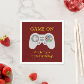 Moderne gamer elke leeftijd op aarde servet (Insitu)