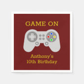 Moderne gamer elke leeftijd op aarde servet (Voorkant)