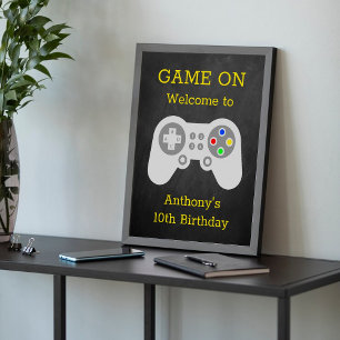 Moderne gamer Elke leeftijd Welkom Poster