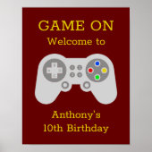 Moderne gamer Elke leeftijd Welkom Poster (Voorkant)