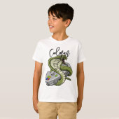 Moderne gamer Schattigee Kinder videogamers T-shirt (Voorkant volledig)