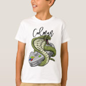 Moderne gamer Schattigee Kinder videogamers T-shirt (Voorkant)