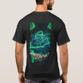 Moderne Gaming Slogan T-Shirt in Schetsstijl (Achterkant)