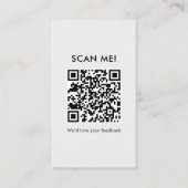 Moderne Gardeer een Review QR Code Visitekaartje (Voorkant)