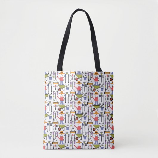 Moderne Garden Tools & Equipment Pattern Tote Bag (Voorkant)