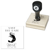 Moderne garnalen oceaan Save the Date ontwerp stem Rubberstempel (Gestempeld)