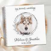 Moderne Gast Boek van de Aangepaste Foto Pet Weddi