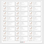 Moderne gastAdresetiketten Sticker (Vel)