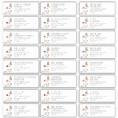 Moderne gastAdresetiketten Sticker (Voorkant)