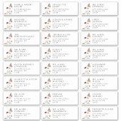 Moderne gastAdresetiketten Sticker