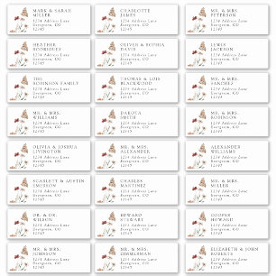 Moderne gastAdresetiketten Sticker