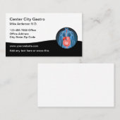 Moderne Gastro-enteroloog Medische Visitekaartjes (Voorkant / Achterkant)