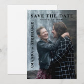 Moderne Gay Koppel Foto Save the date Kaart (Voorkant / Achterkant)