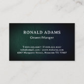 Moderne gazon verzorging maaien en landschapsarchi visitekaartje (Achterkant)