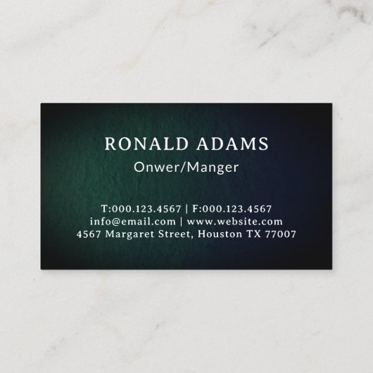 Moderne gazon verzorging maaien en landschapsarchi visitekaartje (Achterkant)