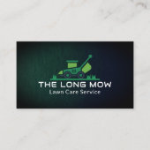 Moderne gazon verzorging maaien en landschapsarchi visitekaartje (Voorkant)
