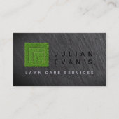 Moderne gazonverzorging / Landscaping Grass Logo Visitekaartje (Voorkant)