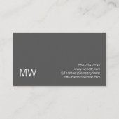 Moderne, geavanceerde / diepe rode grijs visitekaartje (Achterkant)