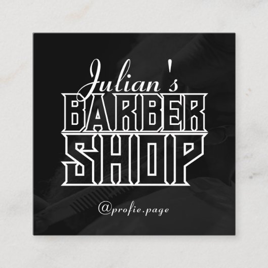 Moderne, geavanceerde elegant vierkante visitekaartje (Voorkant)