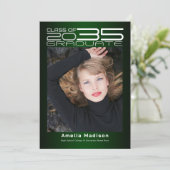 Moderne, geavanceerde Futuristische foto-Afstudere Aankondiging (Staand voorkant)