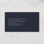 Moderne, geavanceerde, Futuristische geometrische  Visitekaartje (Achterkant)