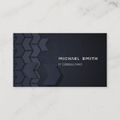 Moderne, geavanceerde, Futuristische geometrische  Visitekaartje (Voorkant)