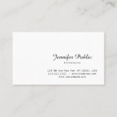 Moderne, geavanceerde handgeschreven script gestro visitekaartje (Achterkant)